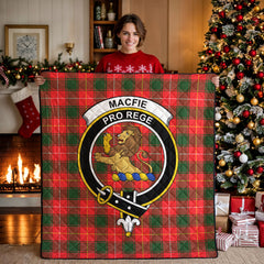 MacFie Tartan Crest Quilt