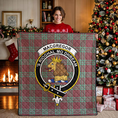 MacGregor Hunting Ancient Tartan Crest Quilt