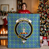 MacIntyre Hunting Ancient Tartan Crest Quilt