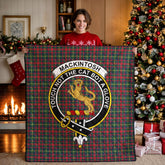 MacKintosh Hunting Modern Tartan Crest Quilt