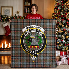 MacLaren Weathered Tartan Crest Quilt