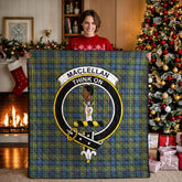 MacLellan Ancient Tartan Crest Quilt