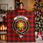 MacLeod of Raasay Tartan Crest Quilt