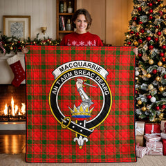 MacQuarrie Tartan Crest Quilt