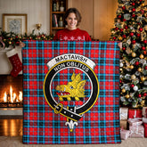 MacTavish Modern Tartan Crest Quilt