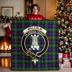 Malcolm (or MacCallum) Tartan Crest Quilt