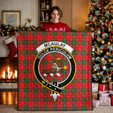 McAulay Modern Tartan Crest Quilt