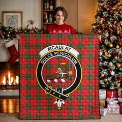 McAulay Modern Tartan Crest Quilt