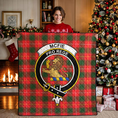 McFie Tartan Crest Quilt