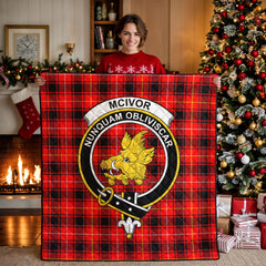 McIvor Tartan Crest Quilt
