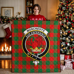 Moncreiffe (or Moncreiff) Tartan Crest Quilt