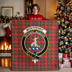 Monypenny Tartan Crest Quilt