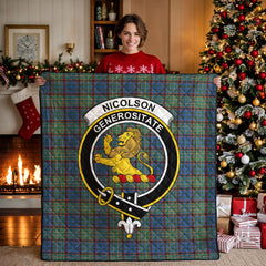 Nicolson Hunting Ancient Tartan Crest Quilt