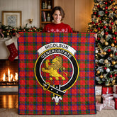 Nicolson Modern Tartan Crest Quilt