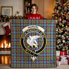 Norvel (or Norvill) Tartan Crest Quilt