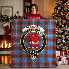 Pentland Tartan Crest Quilt