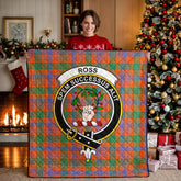 Ross Ancient Tartan Crest Quilt
