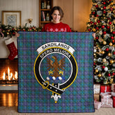Sandilands Tartan Crest Quilt