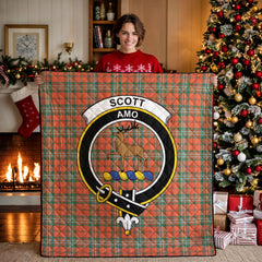 Scott Ancient Tartan Crest Quilt