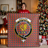 Sinclair Ancient Tartan Crest Quilt