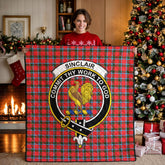 Sinclair Modern Tartan Crest Quilt