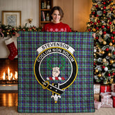 Stevenson Tartan Crest Quilt