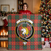 Stewart of Appin Ancient Tartan Crest Quilt
