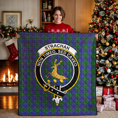 Strachan Tartan Crest Quilt