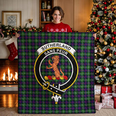 Sutherland Modern Tartan Crest Quilt
