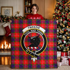 Tweedie Tartan Crest Quilt