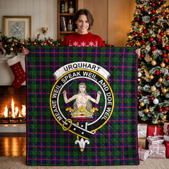 Urquhart Modern Tartan Crest Quilt