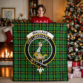 Wallace Hunting Modern Tartan Crest Quilt