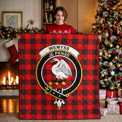 Wemyss Modern Tartan Crest Quilt