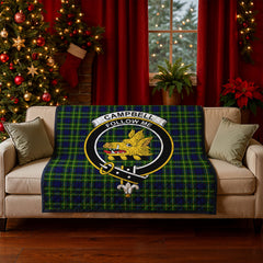 Campbell of Breadalbane Modern Tartan Crest Quilt