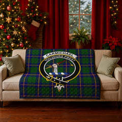 Carmichael Modern Tartan Crest Quilt