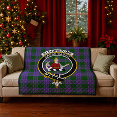 Elphinstone Tartan Crest Quilt
