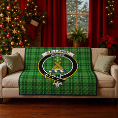 Galloway District Tartan Crest Quilt