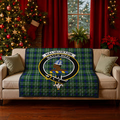 Haliburton Tartan Crest Quilt