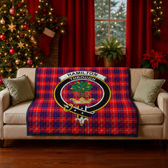 Hamilton Modern Tartan Crest Quilt