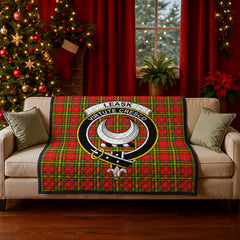 Leask Tartan Crest Quilt
