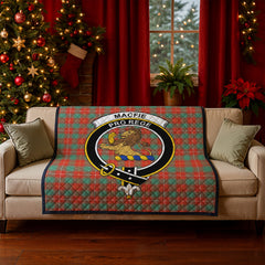 MacFie Ancient Tartan Crest Quilt
