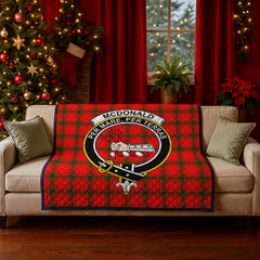 McDonald of Sleat Tartan Crest Quilt