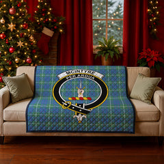 McIntyre Hunting Ancient Tartan Crest Quilt