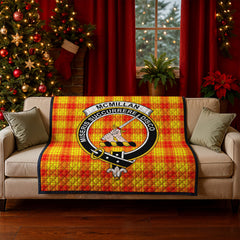 McMillan Clan Tartan Crest Quilt