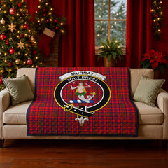 Murray of Tulloch Modern Tartan Crest Quilt