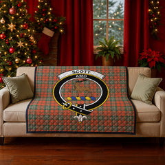 Scott Ancient Tartan Crest Quilt