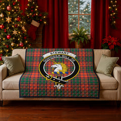 Stewart of Appin Ancient Tartan Crest Quilt