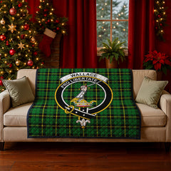 Wallace Hunting Modern Tartan Crest Quilt