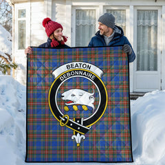 Beaton Ancient Tartan Crest Quilt