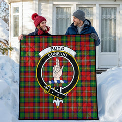Boyd Modern Tartan Crest Quilt